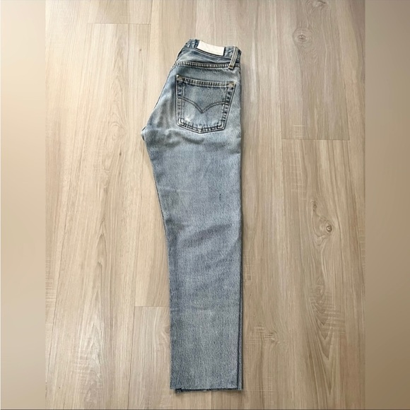 Redone vintage levi’s 501 cropped jeans - Picture 3 of 11